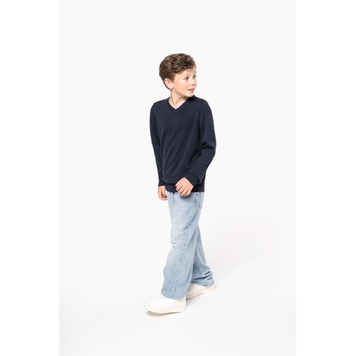 Pull col V enfant - 7