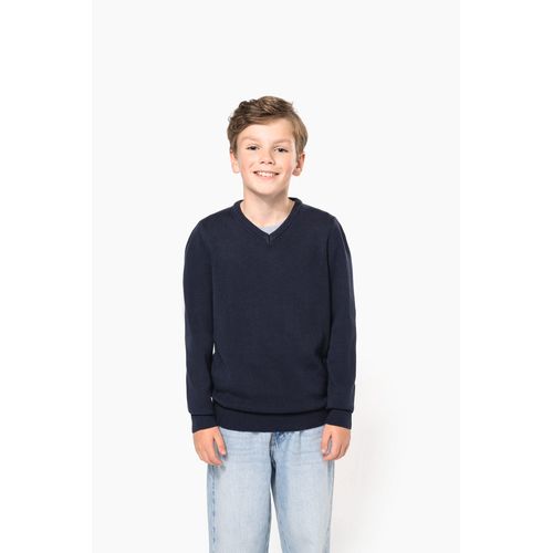 Pull col V enfant - 1