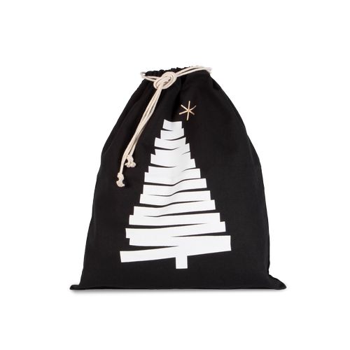 Sac coton à cordon motif sapin - 3