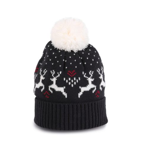 Bonnet de Noël motifs rennes - 6