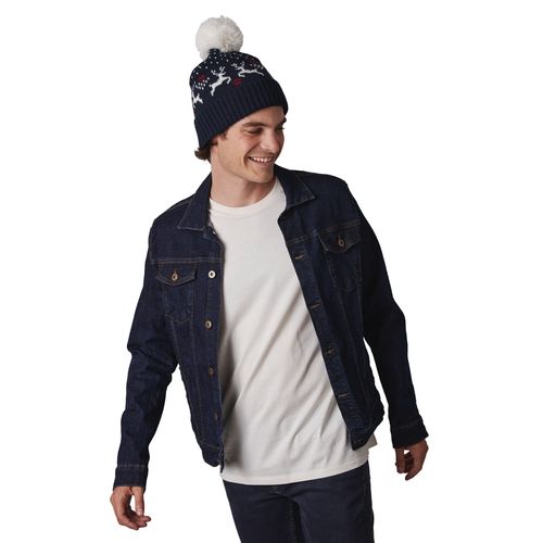 Bonnet de Noël motifs rennes - 2