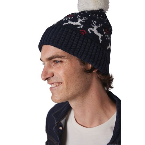Bonnet de Noël motifs rennes - 5