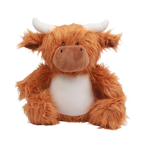 VACA DE PELUCHE CON CREMALLERA