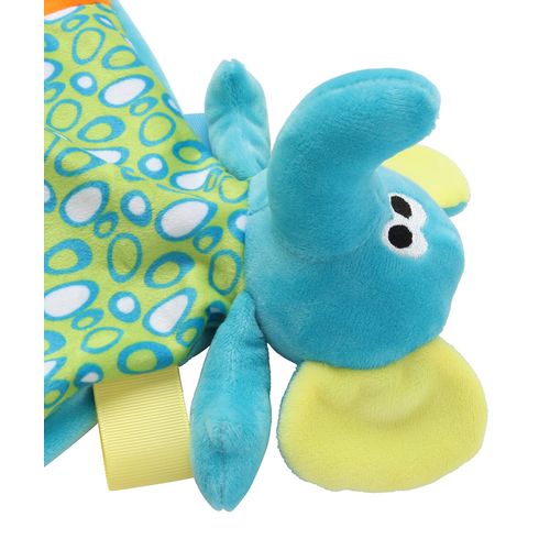 Doudou plat multicolore éléphant - 3