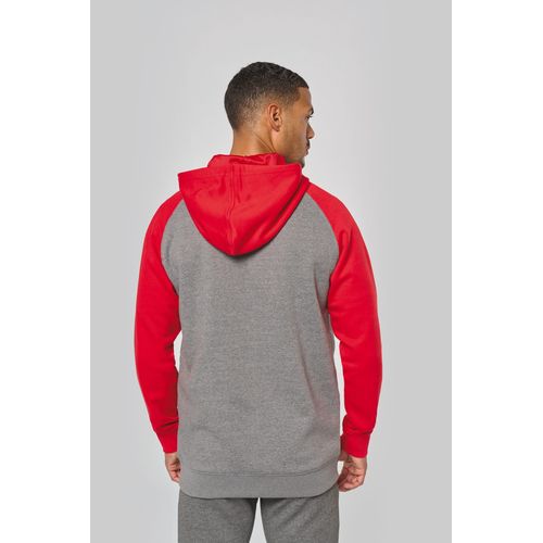Veste molleton zippée capuche bicolore unisexe - 2