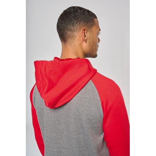 Veste molleton zippée capuche bicolore unisexe - 7