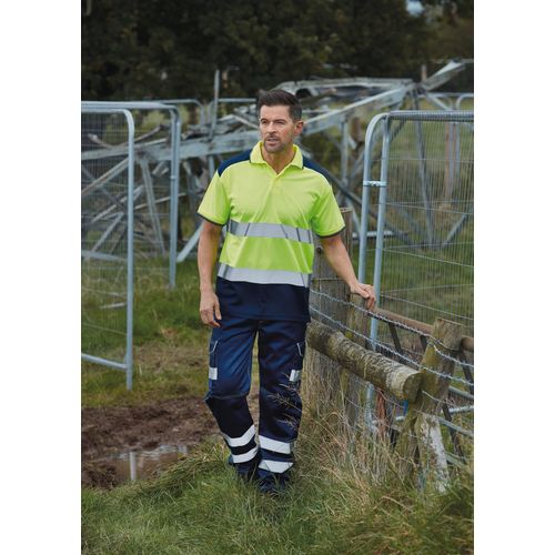 Polo bicolore haute visibilité - 4