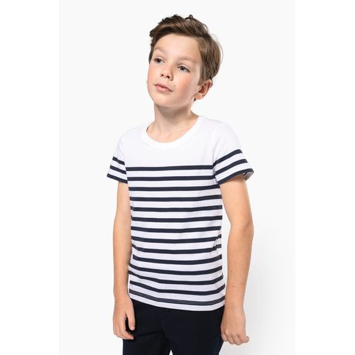 T-shirt marin col rond Bio enfant - 1