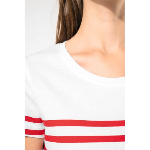 T-shirt marin col rond Bio femme - 4