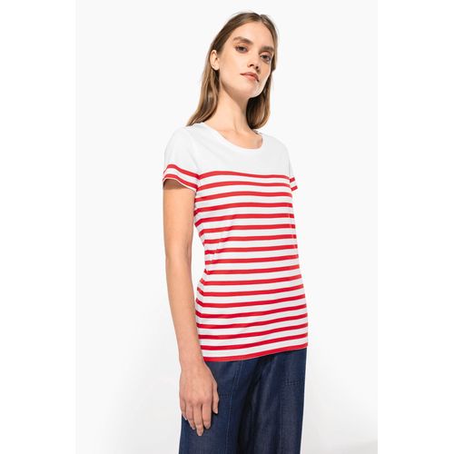 T-shirt marin col rond Bio femme - 5
