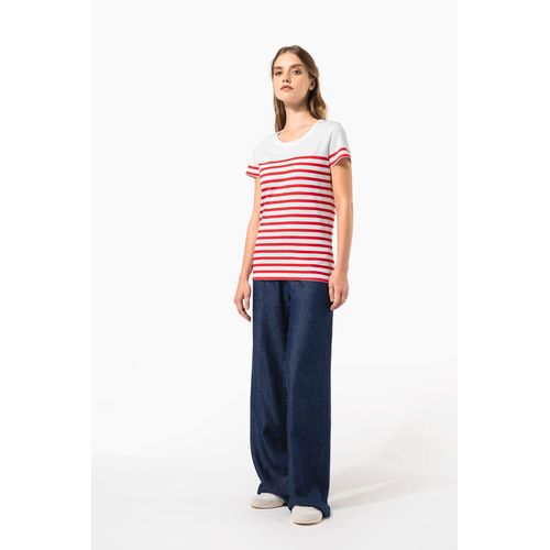 T-shirt marin col rond Bio femme - 7