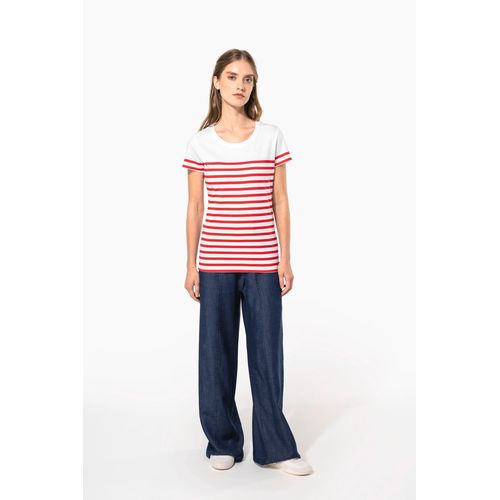 T-shirt marin col rond Bio femme - 8