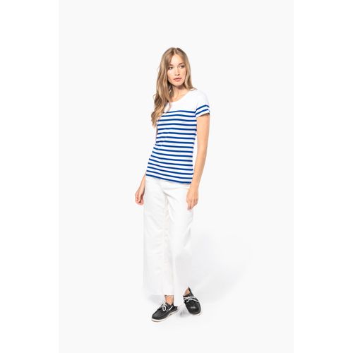 T-shirt marin col rond Bio femme - 5