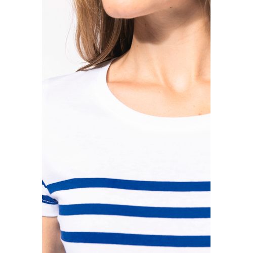T-shirt marin col rond Bio femme - 10
