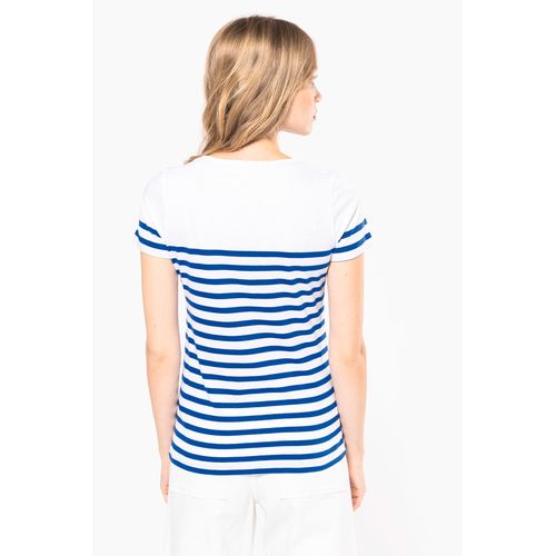T-shirt marin col rond Bio femme - 2
