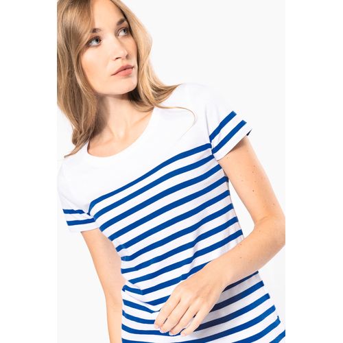 T-shirt marin col rond Bio femme - 3