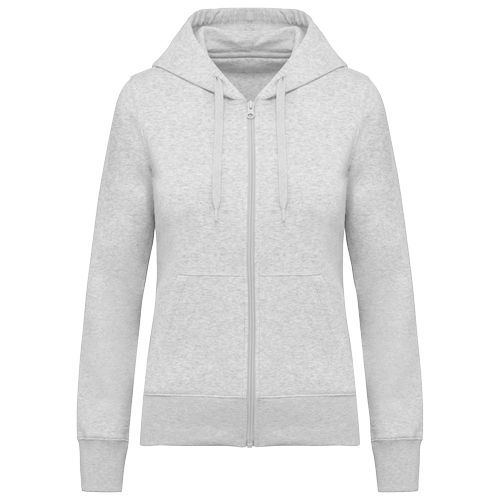 Sweat-shirt écoresponsable zippé à capuche femme - 12