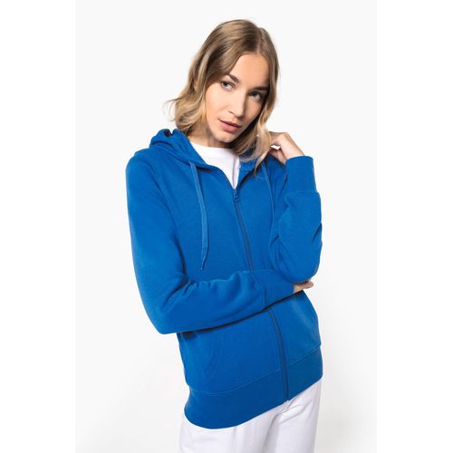 Sweat-shirt écoresponsable zippé à capuche femme - 1