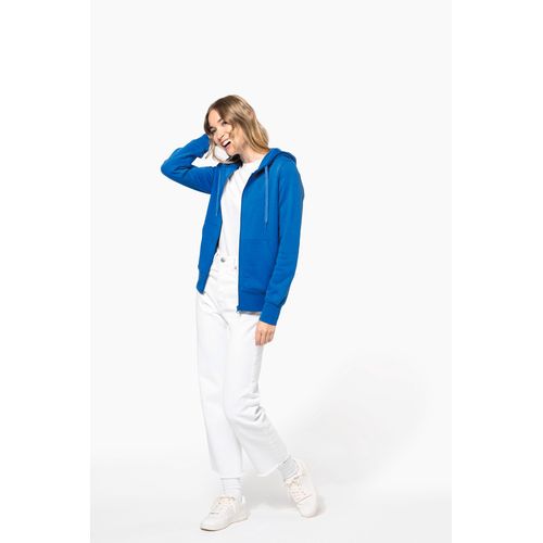 Sweat-shirt écoresponsable zippé à capuche femme thumbnail 9