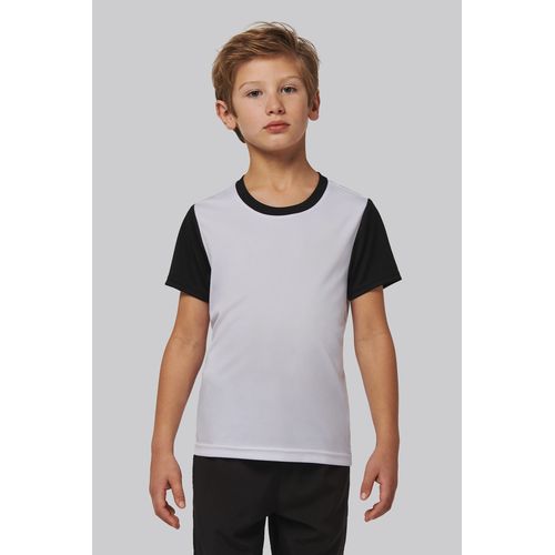 Maillot manches courtes bicolore enfant - 1