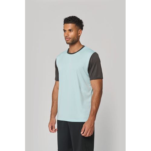 Camiseta multideporte bicolor de manga corta unisex