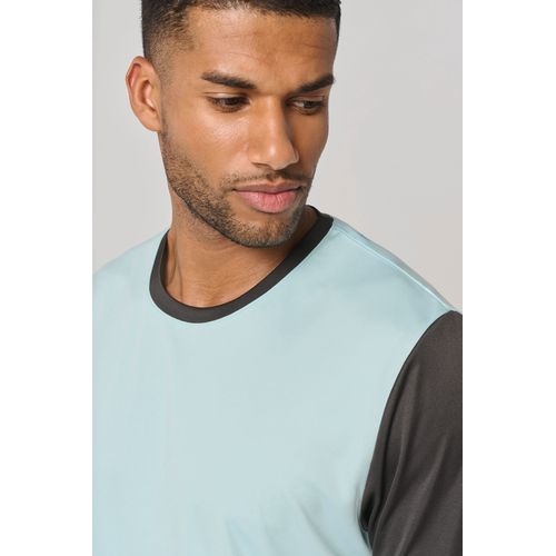 Camiseta multideporte bicolor de manga corta unisex