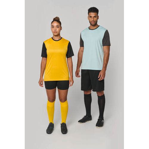 Camiseta multideporte bicolor de manga corta unisex