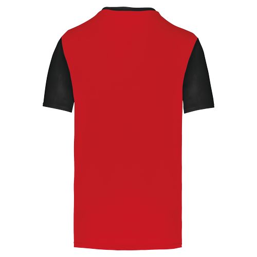 Camiseta multideporte bicolor de manga corta unisex