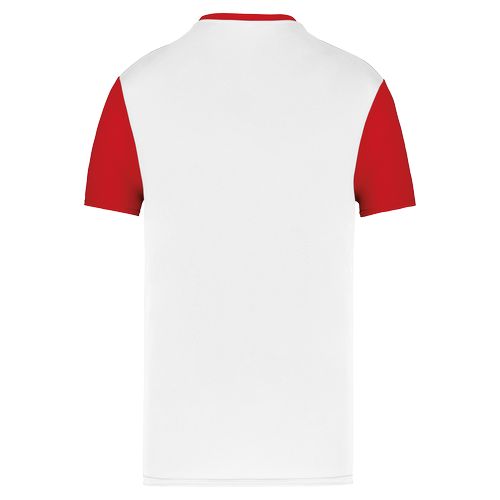 Camiseta multideporte bicolor de manga corta unisex