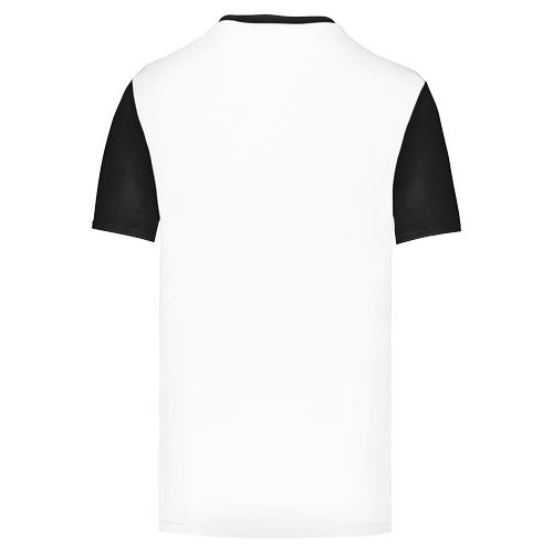 Camiseta multideporte bicolor de manga corta unisex