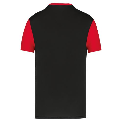 Camiseta multideporte bicolor de manga corta unisex