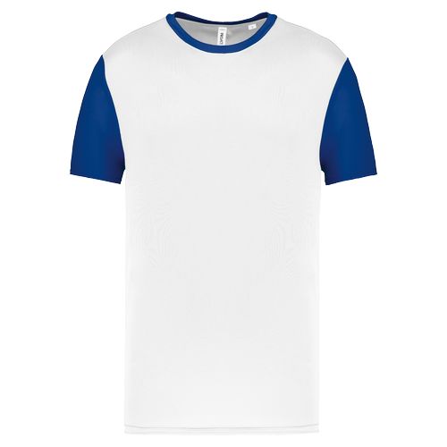 Camiseta multideporte bicolor de manga corta unisex