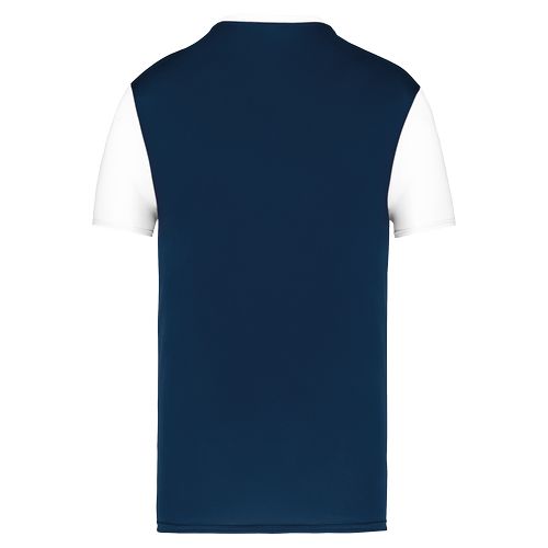 Camiseta multideporte bicolor de manga corta unisex