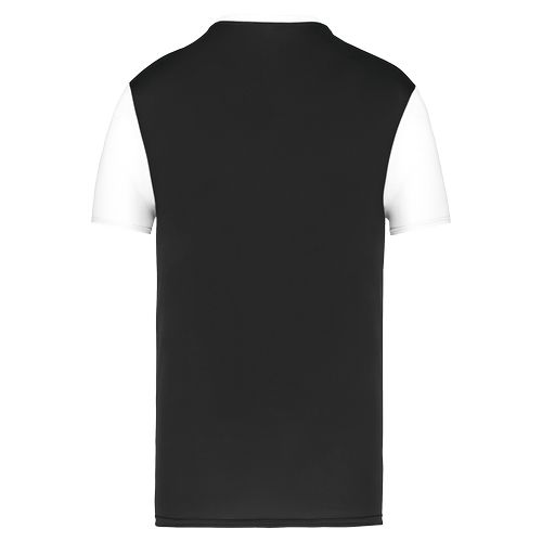 Camiseta multideporte bicolor de manga corta unisex