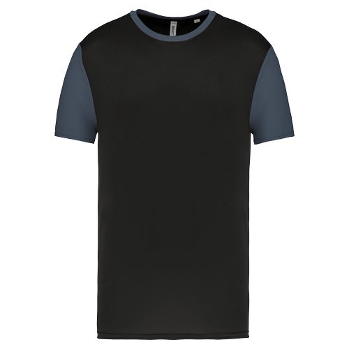 Maillot manches courtes bicolore unisexe - 9