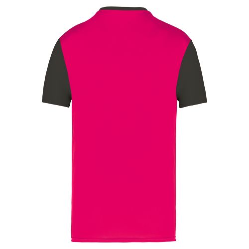 Camiseta multideporte bicolor de manga corta unisex