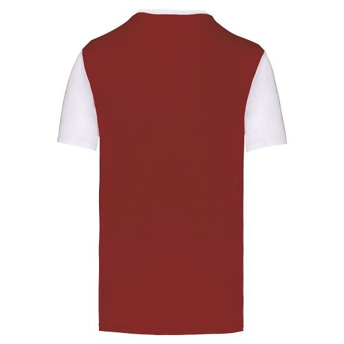 Camiseta multideporte bicolor de manga corta unisex