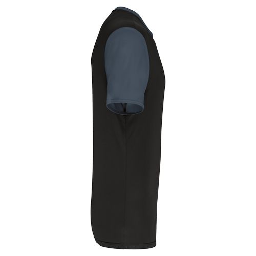 Maillot manches courtes bicolore unisexe - 10