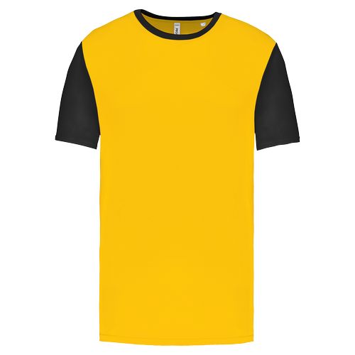 Camiseta multideporte bicolor de manga corta unisex