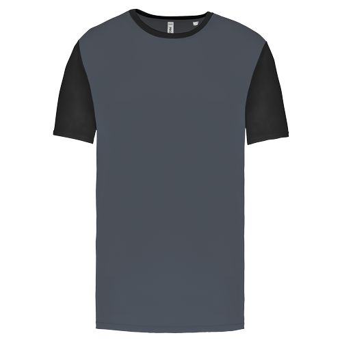 Camiseta multideporte bicolor de manga corta unisex