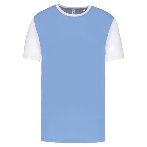 Camiseta multideporte bicolor de manga corta unisex