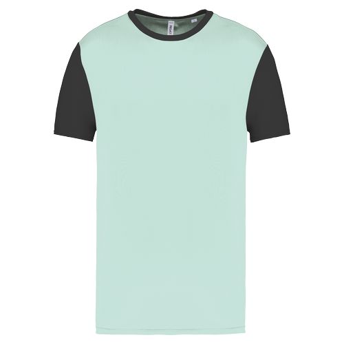 Camiseta multideporte bicolor de manga corta unisex