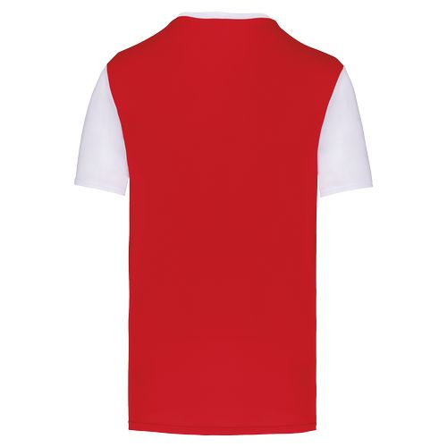 Camiseta multideporte bicolor de manga corta unisex