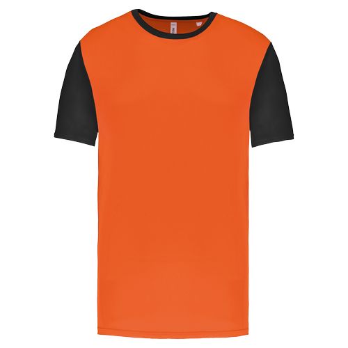 Camiseta multideporte bicolor de manga corta unisex