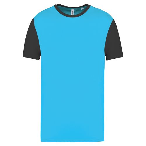 Camiseta multideporte bicolor de manga corta unisex