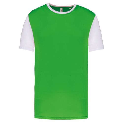 Camiseta multideporte bicolor de manga corta unisex