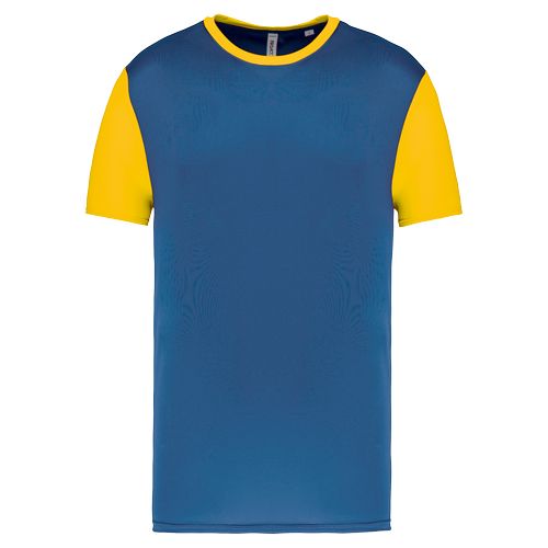 Camiseta multideporte bicolor de manga corta unisex