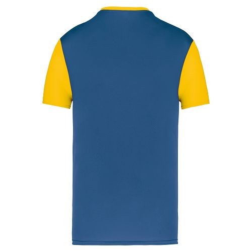 Camiseta multideporte bicolor de manga corta unisex