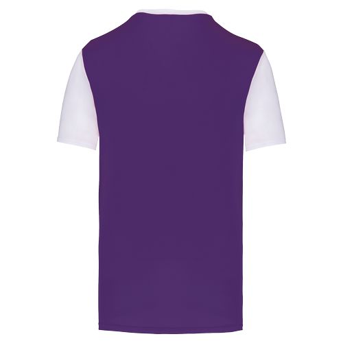 Camiseta multideporte bicolor de manga corta unisex