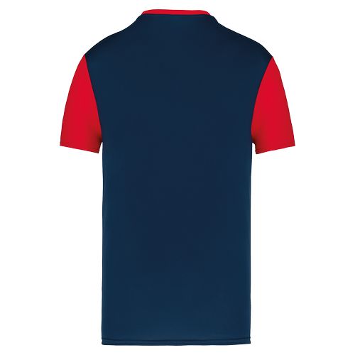 Camiseta multideporte bicolor de manga corta unisex